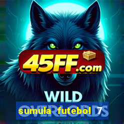 sumula futebol 7 society excel